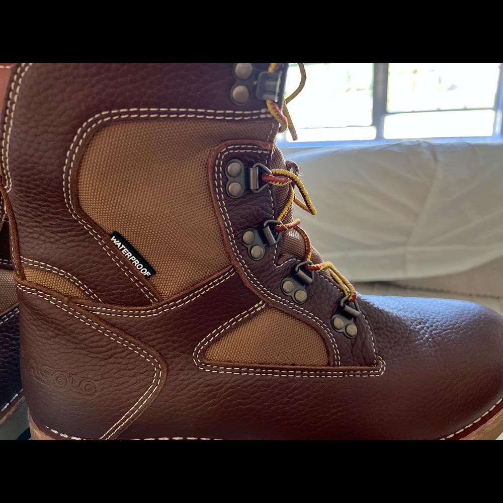 ASOLO men boots size 13 color sunrise slightly worn